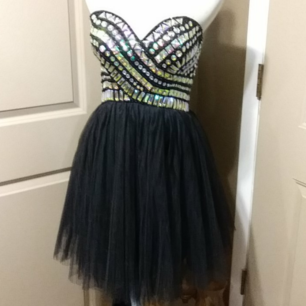 Sequined prom dress